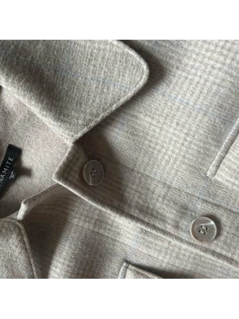 Beige Button-Up Shacket - Dynamite - Picture 2 of 2
